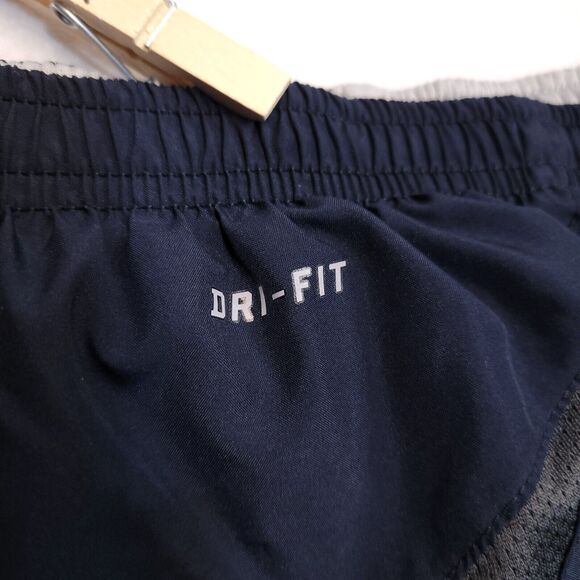 Nike Dri-Fit Athletic Running Drawstring Shorts Womens Size Small S Blue White - Picture 6 of 8